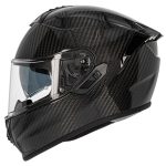 130R Helmets Kashima – Casco integral de moto negro brillo en fibra de carbono