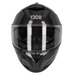130R Helmets Kashima – Casco integral de moto negro brillo en fibra de carbono