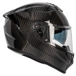 130R Helmets Kashima – Casco integral de moto negro brillo en fibra de carbono