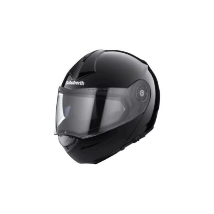 Schuberth C3 Pro – Casco modular de moto negro, ECE 22.05