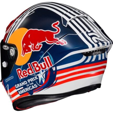 HJC RPHA1 Red Bull Austin GP – Casco integral de moto multicolor, ECE 22.06