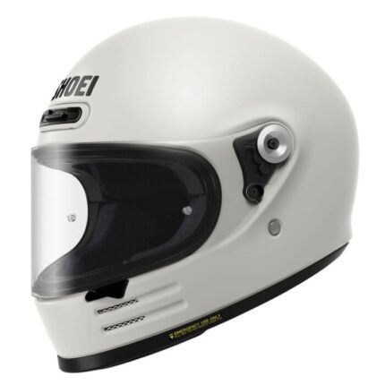 Shoei Glamster 06 – Casco integral de moto retro blanco, ECE 22.06