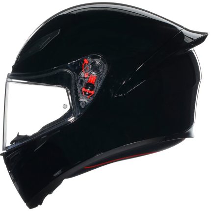 AGV K1 S – Casco integral de moto negro, cierre doble anilla, ECE 22.05