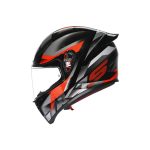 AGV K1 S Fastlap – Casco integral de moto negro y rojo, ECE 22.05