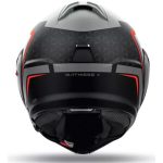 Airoh Mathisse II Magnet – Casco modular de moto negro, gris y rojo, ECE 22.06