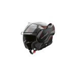 Airoh Mathisse II Magnet – Casco modular de moto negro, gris y rojo, ECE 22.06