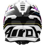 Airoh Twist 3 Rainbow – Casco cross de moto negro brillante, ECE 22.06