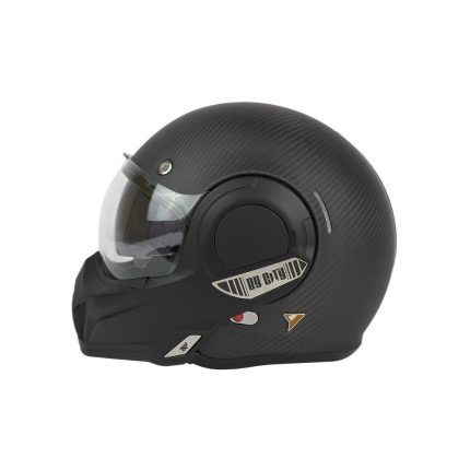 By City 180 Tech Carbon – Casco modular de moto en fibra de carbono