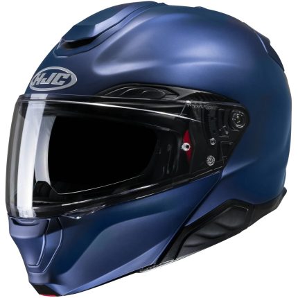 HJC i30 Solid – Casco modular de moto azul brillo, ECE 22.06