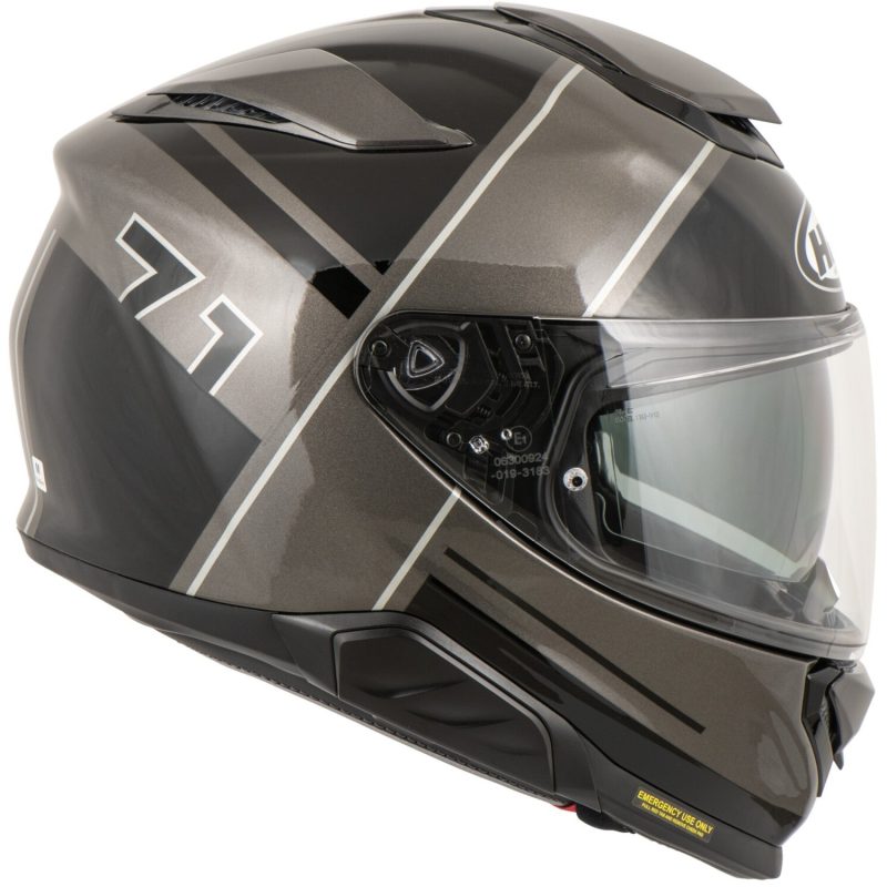 HJC RPHA71 Zecha MC5 – Casco integral de moto negro y gris, ECE 22.06