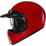 HJC V60 Solid – Casco integral de moto en color rojo, ECE 22.06