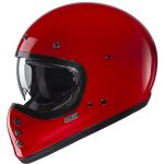 HJC V60 Solid – Casco integral de moto en color rojo, ECE 22.06