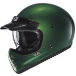 HJC V60 Solid – Casco integral de moto verde, ECE 22.06