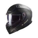 LS2 FF811 Vector II Carbon Gloss – Casco integral de moto negro, blanco y rojo, ECE 22.06