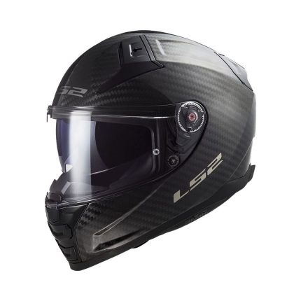 LS2 FF811 Vector II Carbon Gloss – Casco integral de moto negro, blanco y rojo, ECE 22.06