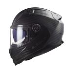 LS2 FF811 Vector II Carbon Gloss – Casco integral de moto negro, blanco y rojo, ECE 22.06