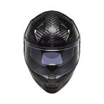 LS2 FF811 Vector II Carbon Gloss – Casco integral de moto negro, blanco y rojo, ECE 22.06