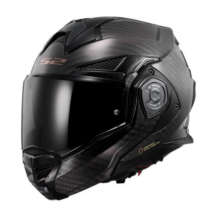 LS2 FF901 Advant X Carbon – Casco modular de moto negro, ECE 22.06