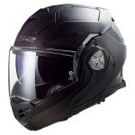 LS2 FF901 Advant X Solid – Casco modular de moto negro, ECE 22.06