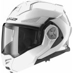 LS2 FF901 Advant X Solid – Casco modular de moto blanco, ECE 22.06
