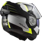 LS2 FF906 Advant Codex – Casco modular de moto blanco y negro, ECE 22.06