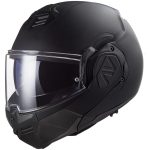 LS2 FF906 Advant Noir – Casco modular de moto negro, ECE 22.06