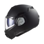 LS2 FF906 Advant Noir – Casco modular de moto negro, ECE 22.06