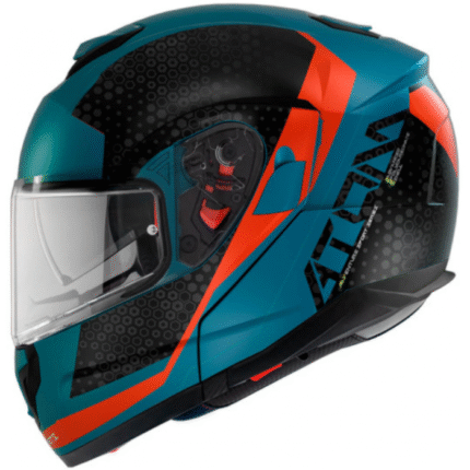 MT Atom SV Adventure – Casco modular de moto en azul mate