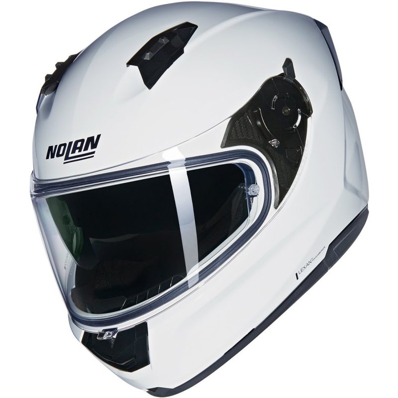 Nolan N60-6 Staple – Casco integral de moto en blanco liso