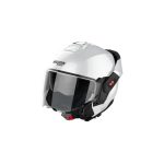 Nolan N80-8 Classic N-Com – Casco modular de moto blanco metalizado, ECE 22.06