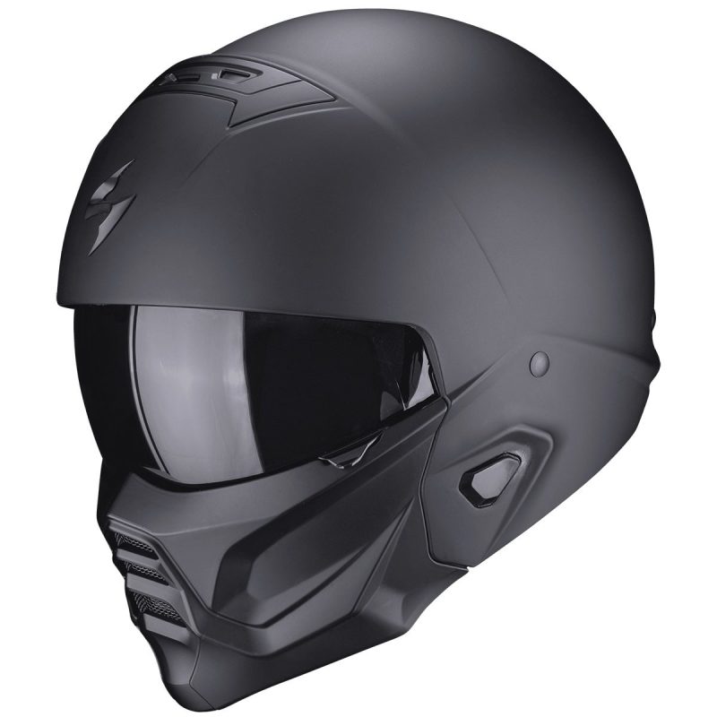 Scorpion Exo-Combat II – Casco modular de moto negro mate
