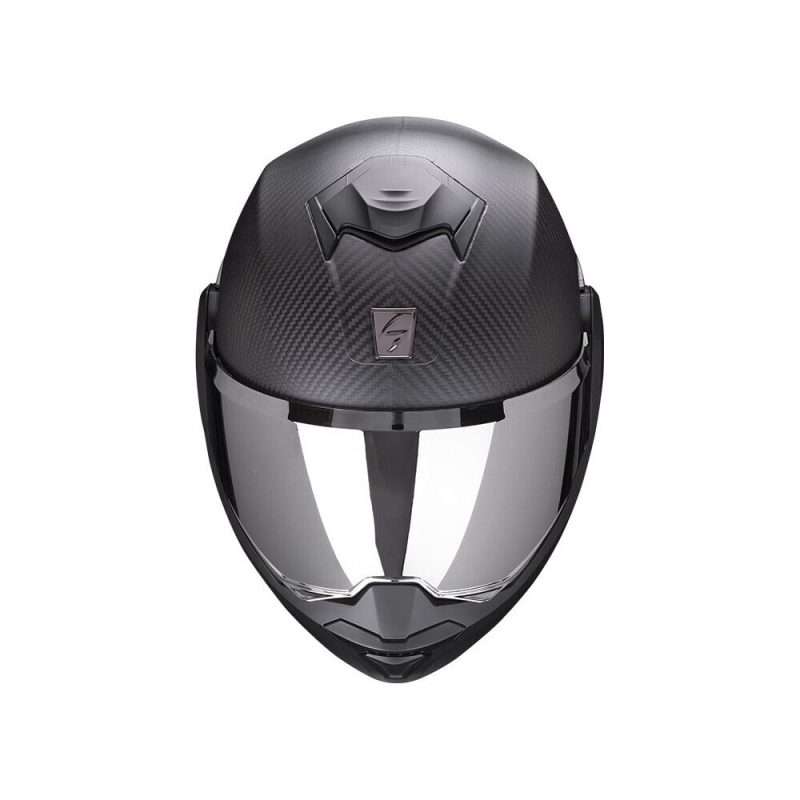 Scorpion Exo-Tech Evo Solid – Casco modular de moto negro mate, ECE 22.05
