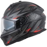 Shark D-Skwal 3 Blast-R – Casco integral de moto negro mate, ECE 22.06