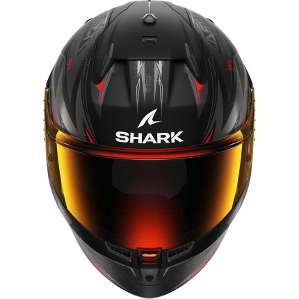 Shark D-Skwal 3 Blast-R – Casco integral de moto negro mate, ECE 22.06