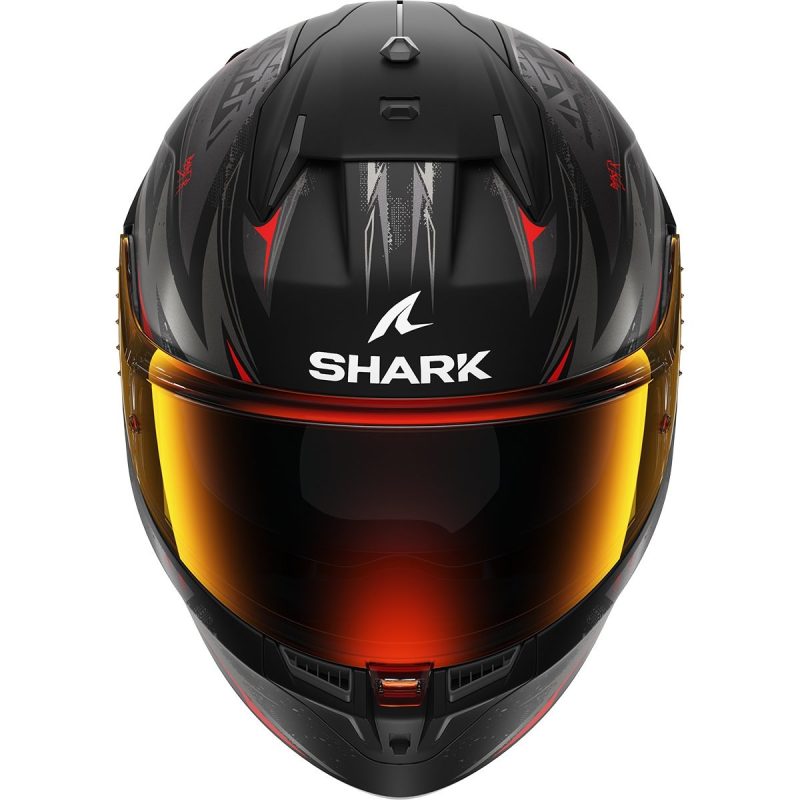 Shark D-Skwal 3 Blast-R – Casco integral de moto negro mate, ECE 22.06