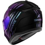 Shark Ridill 2 Assya – Casco integral de moto negro, ECE 22.06