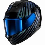 Shark Ridill 2 Assya – Casco integral de moto negro, ECE 22.06