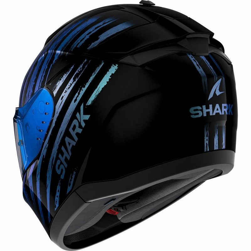 Shark Ridill 2 Assya – Casco integral de moto negro, ECE 22.06