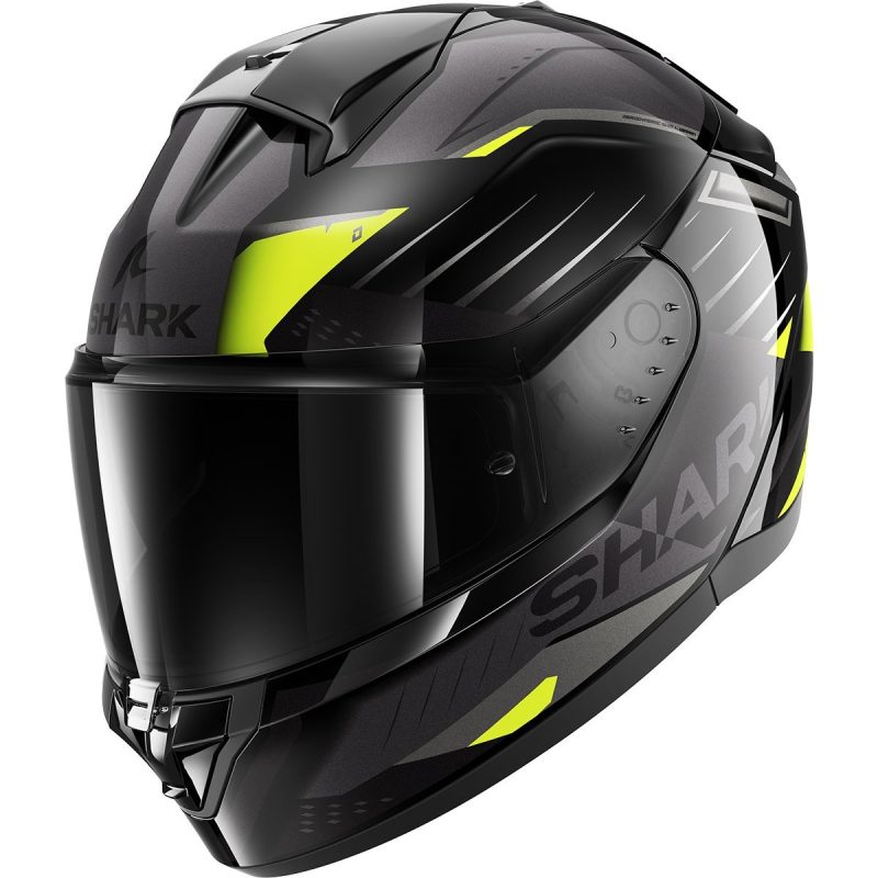 Shark Ridill 2 Bersek – Casco integral de moto negro brillo, ECE 22.06