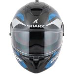 Shark Spartan GT Pro Carbon Ritmo – Casco integral de moto negro y azul, ECE 22.05