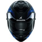 Shark Spartan GT Pro Carbon Ritmo – Casco integral de moto negro y azul, ECE 22.05