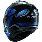 Shark Spartan GT Pro Carbon Ritmo – Casco integral de moto negro y azul, ECE 22.05