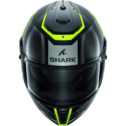 Shark Spartan RS Carbon Shawn – Casco integral de moto antracita y amarillo, ECE 22.06