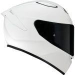Suomy Track-1 Plain – Casco integral de moto blanco liso