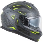 Shark Skwal i3 Linik – Casco integral de moto negro y amarillo, ECE 22.06