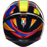 AGV K-1 Soleluna 2017 – Casco integral de moto amarillo/rojo/negro