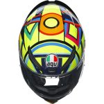 AGV K-1 Soleluna 2017 – Casco integral de moto amarillo/rojo/negro