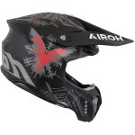 Airoh Twist 3 Arcade – Casco integral cross de moto negro/gris mate, ECE 22.06