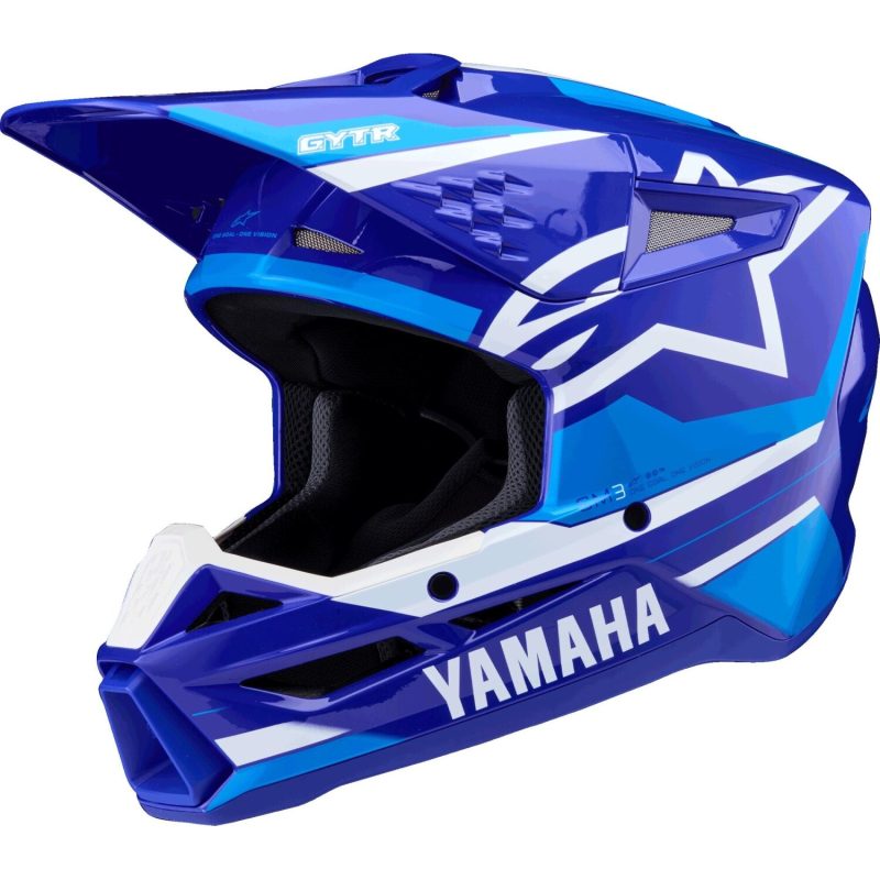 Alpinestars S-M3 Yamaha – Casco de motocross blanco/azul
