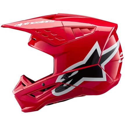 Alpinestars S-M5 Corp – Casco de motocross rojo brillo, ECE 22.06